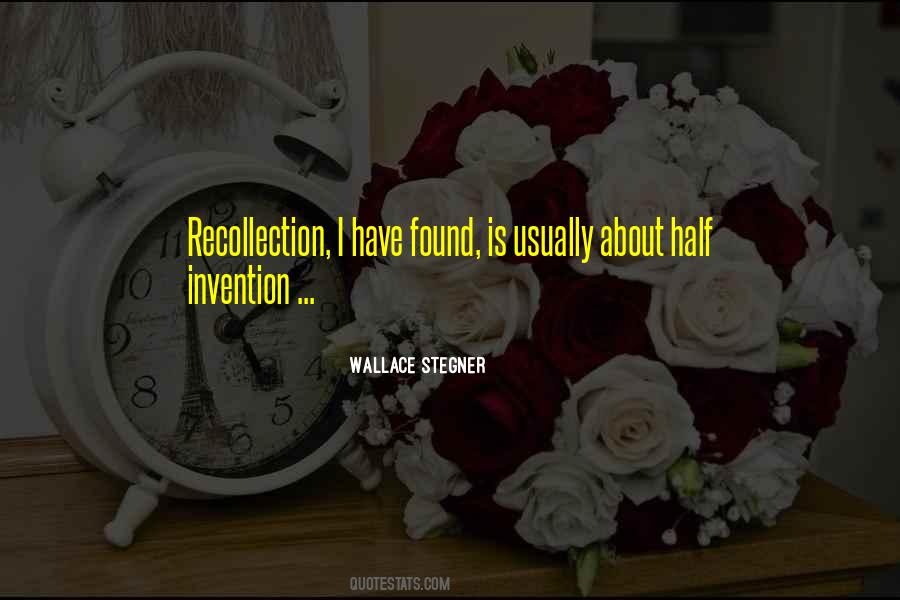 Quotes About Recollection #5879