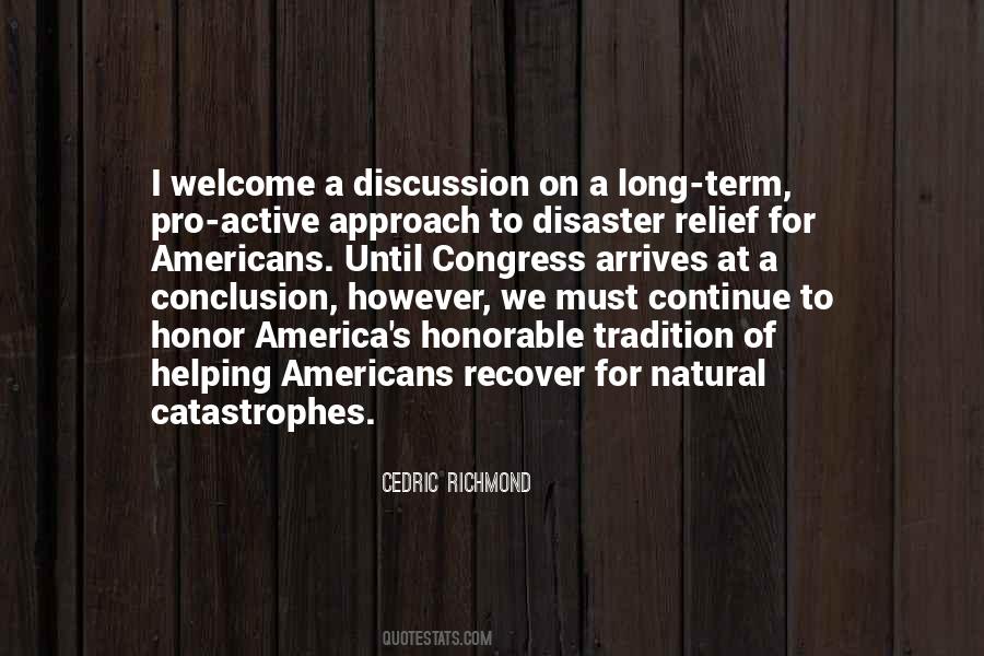 Quotes About Disaster Relief #772449
