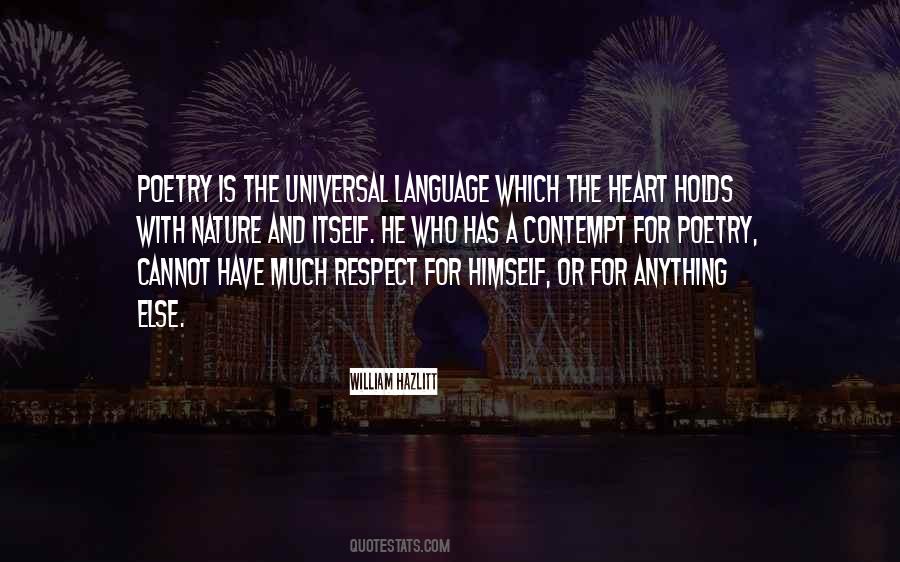 Quotes About Universal Language #824238