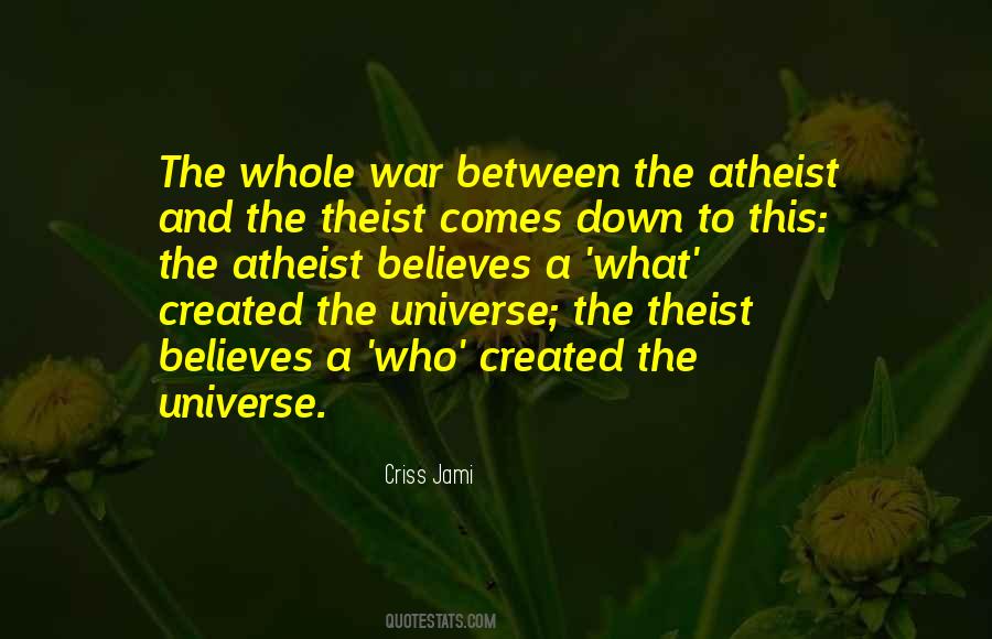 Quotes About Theism #1239725