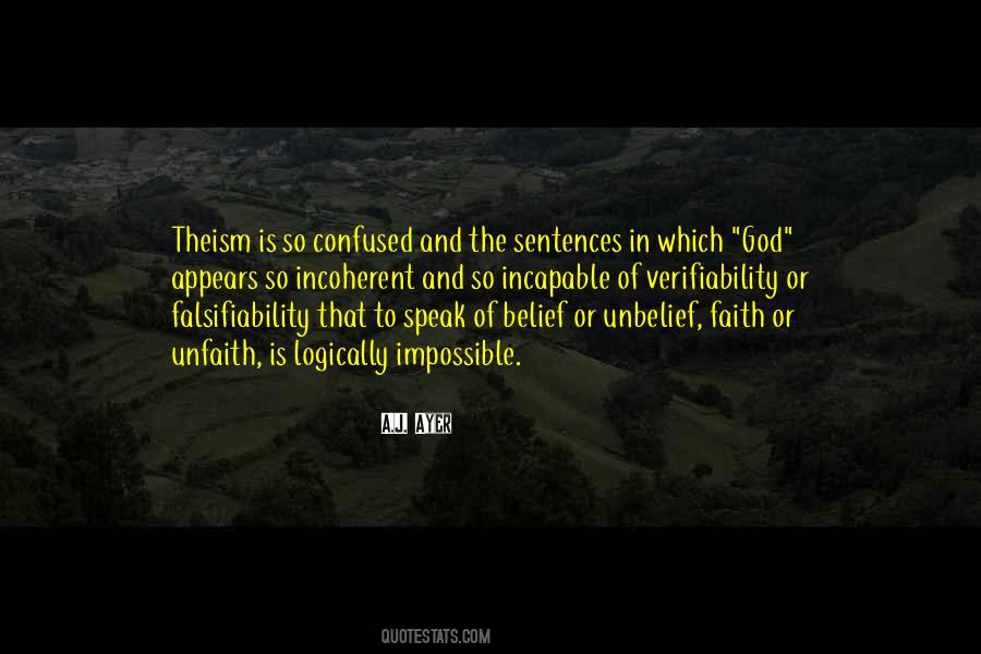Quotes About Theism #420595