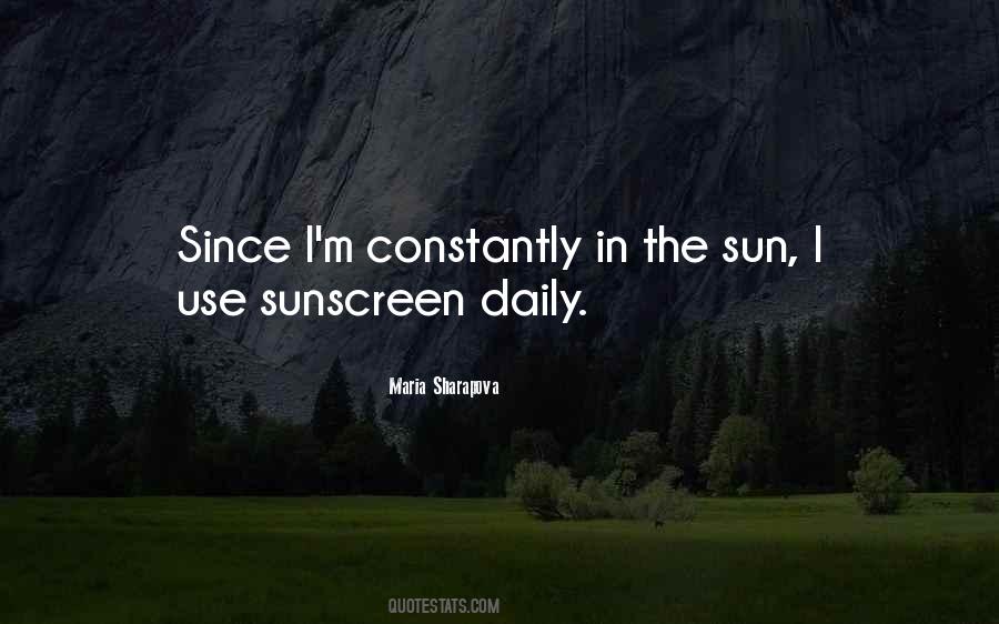 Quotes About Sunscreen #1228562