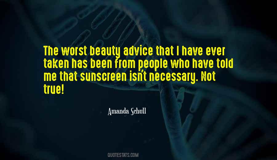 Quotes About Sunscreen #228879