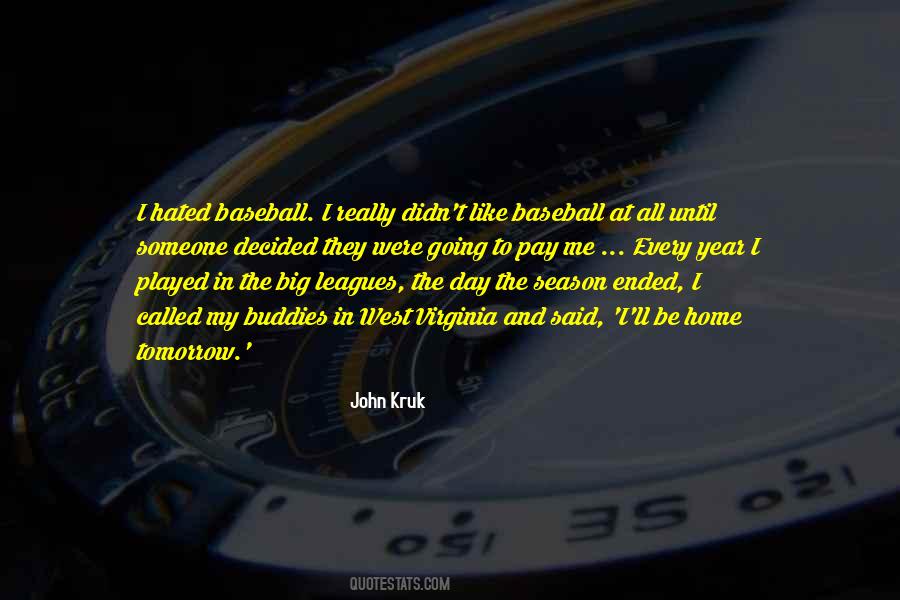 Quotes About Baseball Season #309301