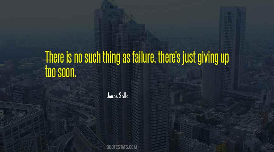 Quotes About No Such Thing As Failure #1463968