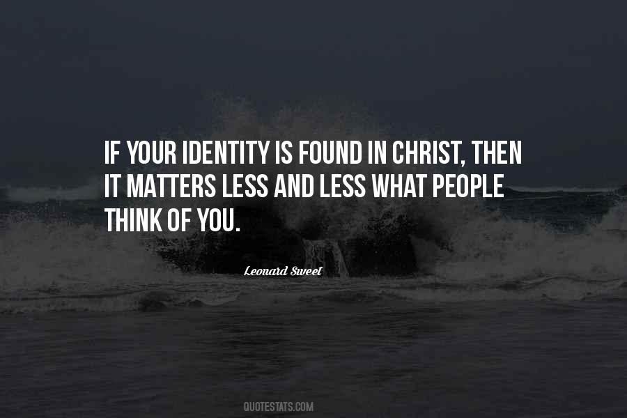 Quotes About Identity In Christ #544570