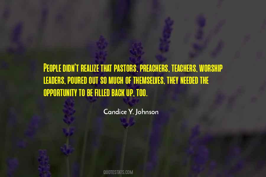 Quotes About Worship Leaders #1094447