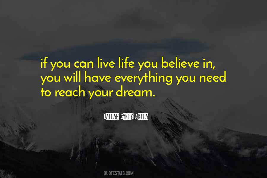 Believe Will Achieve Quotes #1502424