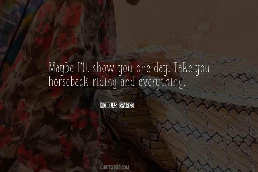 Quotes About Horseback #1742051