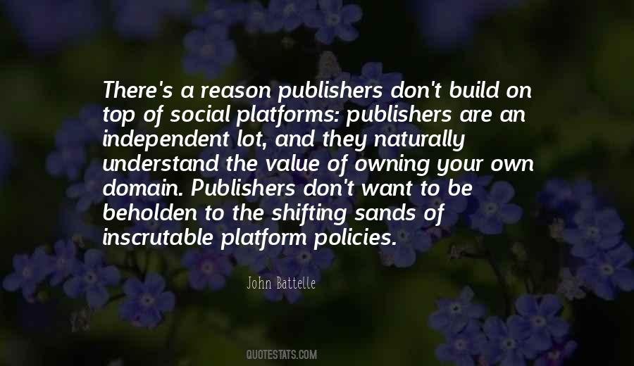 Quotes About Platforms #1066004