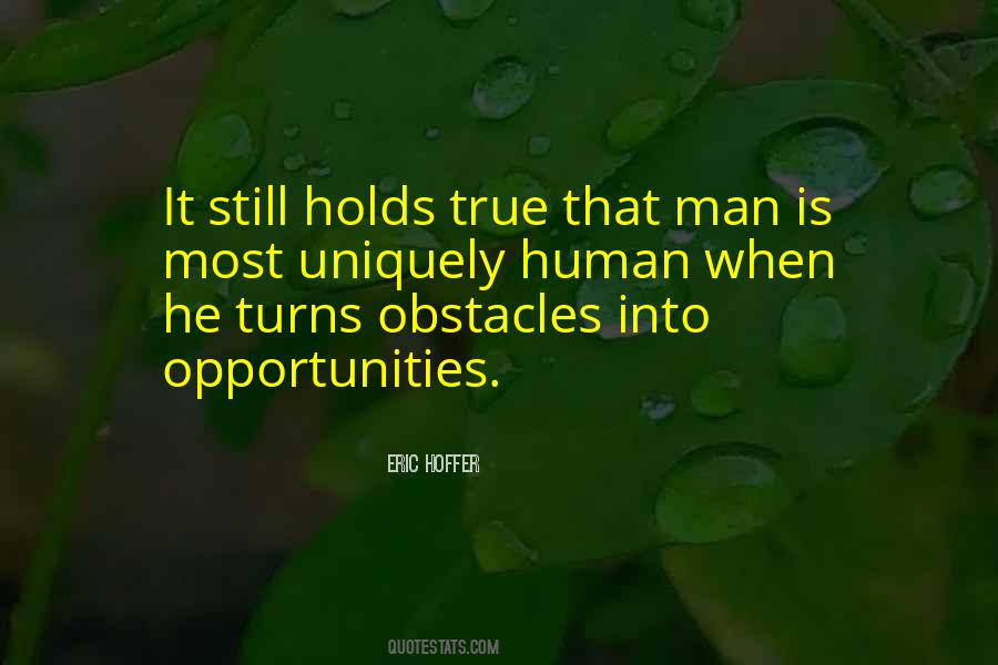 Quotes About Opportunities And Obstacles #1506033