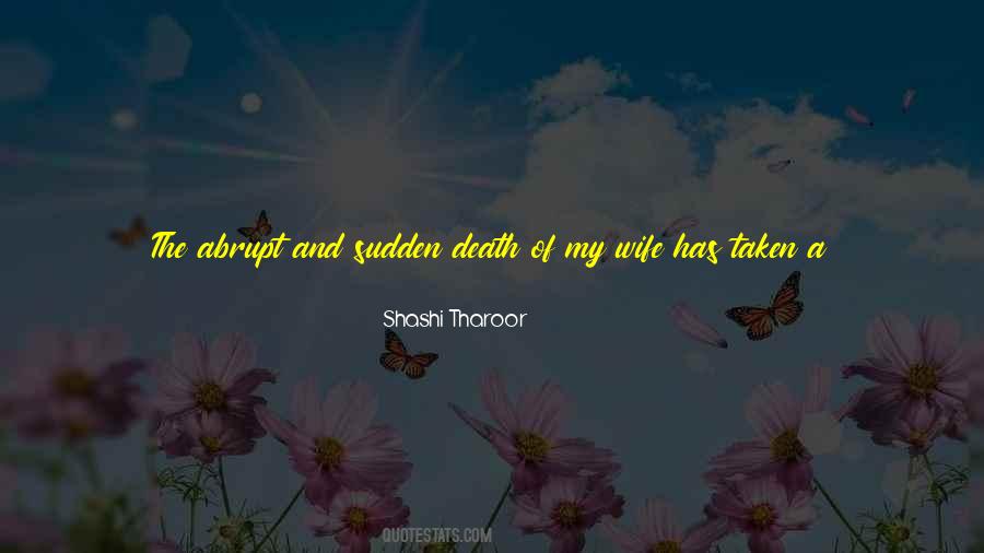 Quotes About Sudden Death #1123266