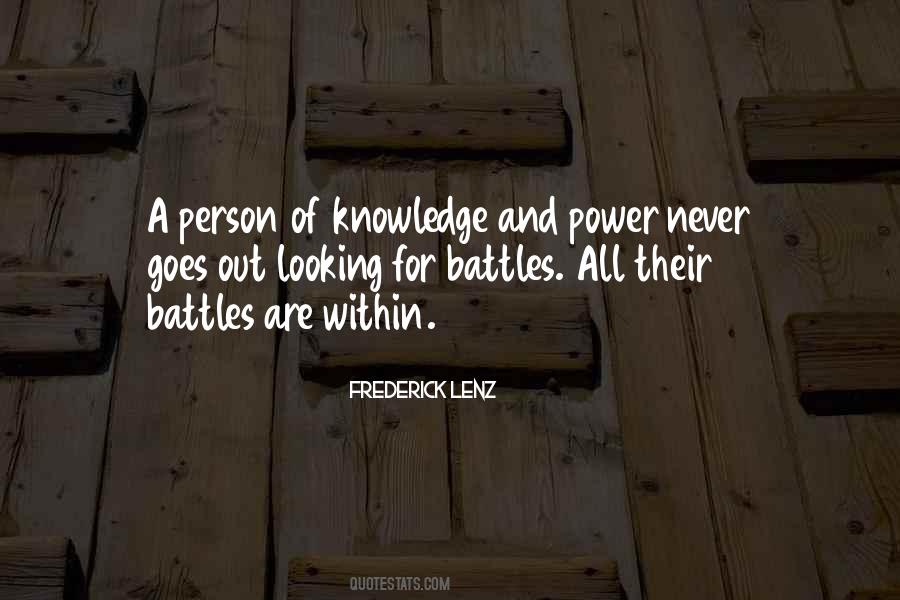 Quotes About Battles Within #789714