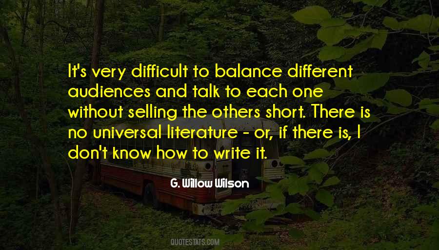 Quotes About Universal Balance #882456