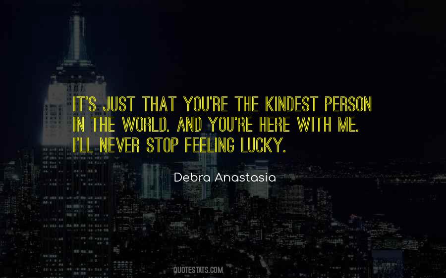 Quotes About Lucky Person #1164123
