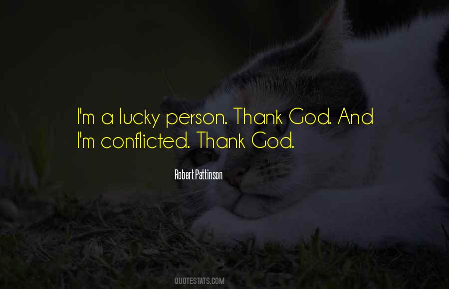 Quotes About Lucky Person #238499