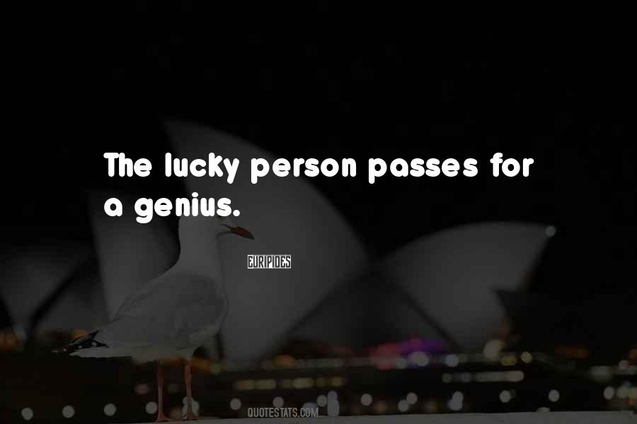 Quotes About Lucky Person #983898