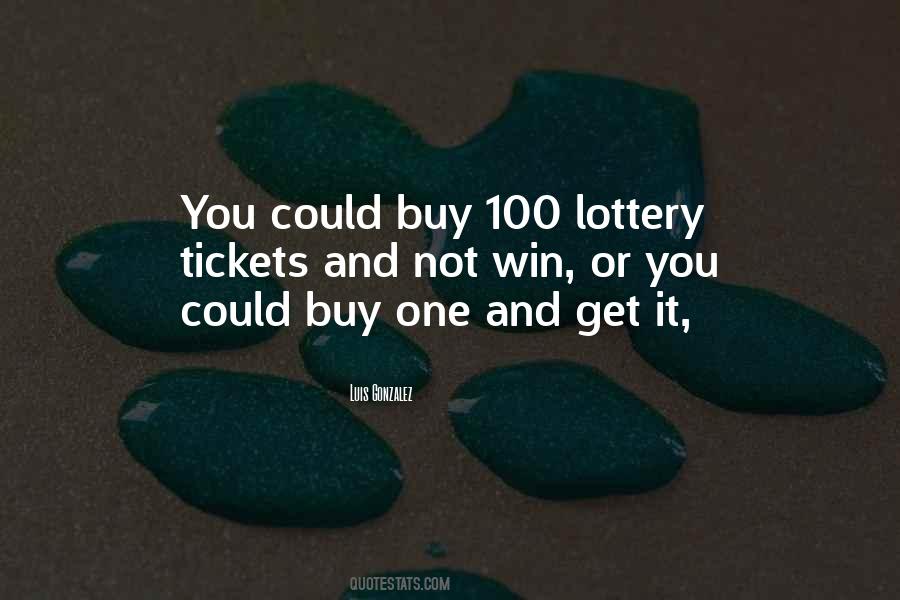 Quotes About Not Winning The Lottery #430246