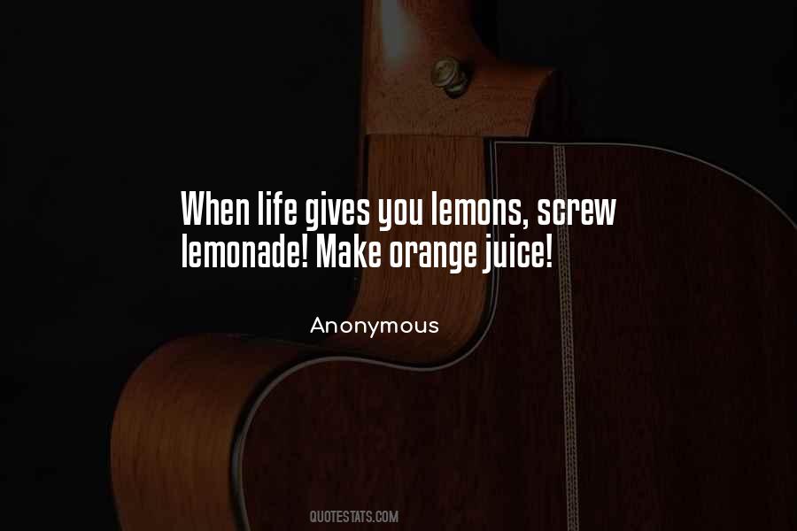 Quotes About Orange Juice #197285