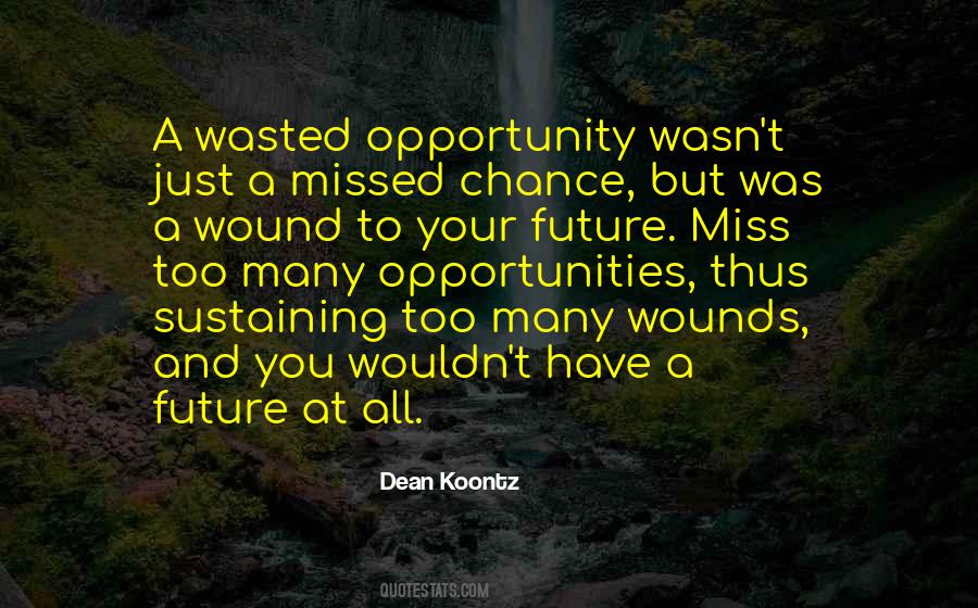 Missed Chance Quotes #549349