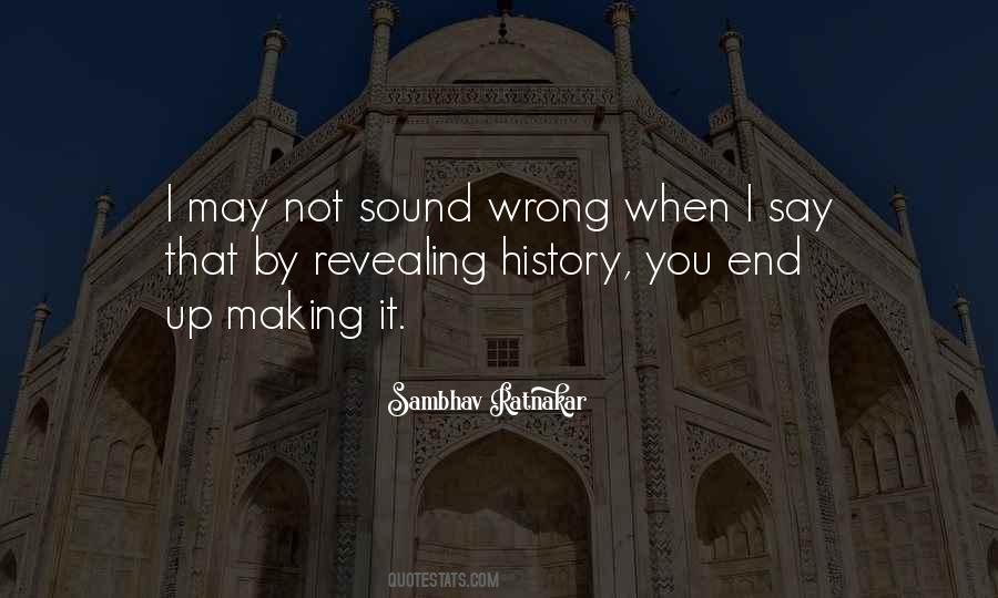 Quotes About History Making #139192