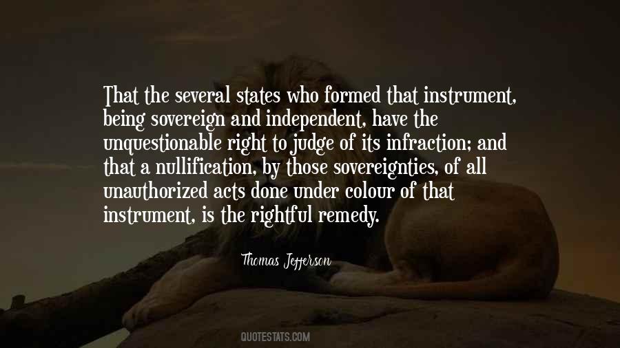 Quotes About Sovereign #1323023