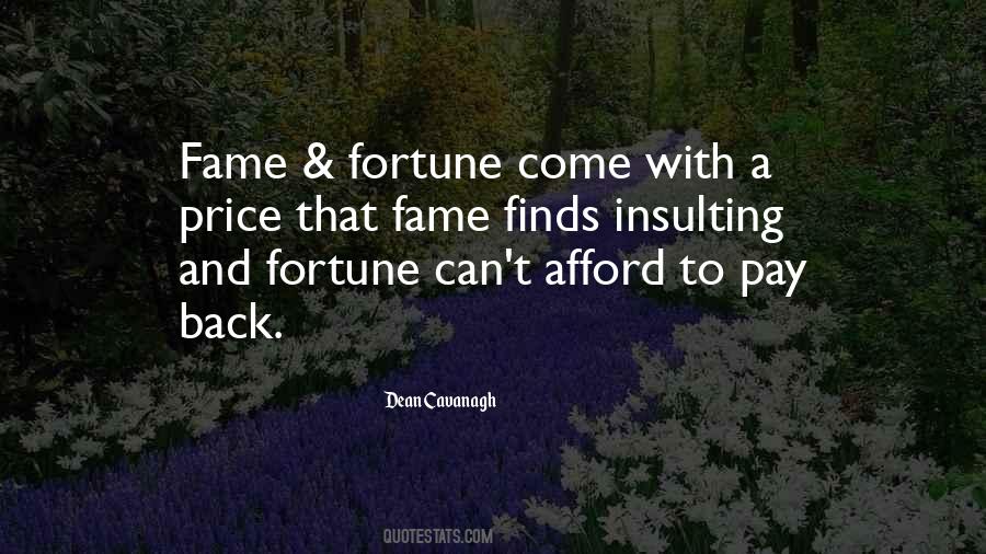 Price Of Fame Quotes #731494