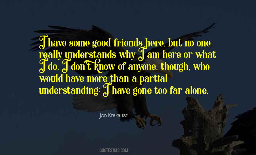 Quotes About Understanding Friends #1752170