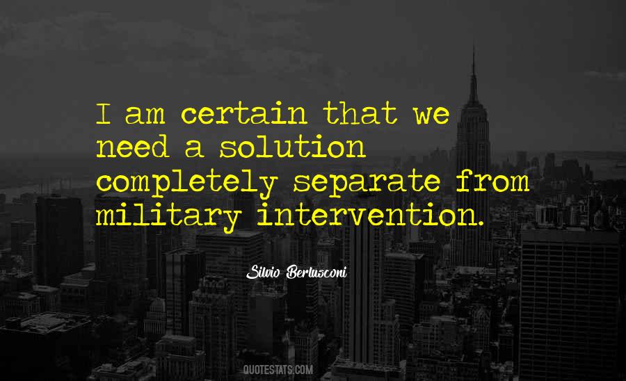 Quotes About Military Intervention #661455