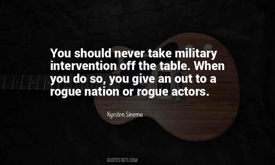 Quotes About Military Intervention #748898