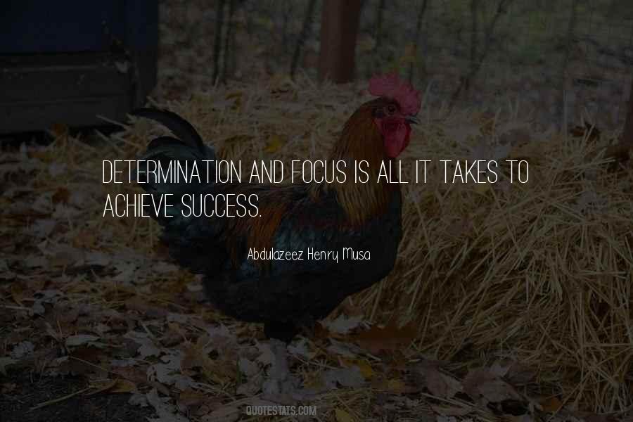 Quotes About Determination And Focus #1704575