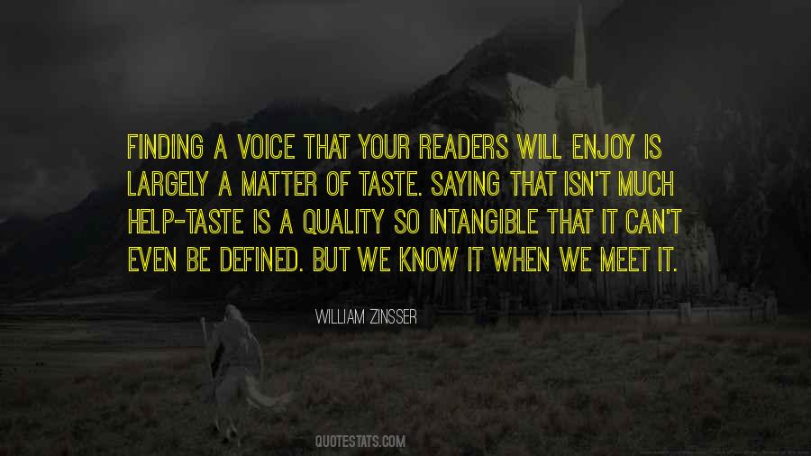 Quotes About Voice Quality #1452197