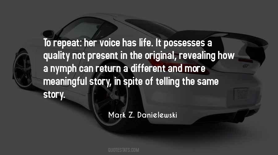 Quotes About Voice Quality #1520376
