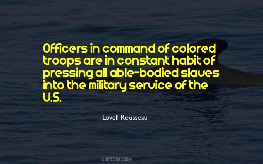 Quotes About Military Command #98736