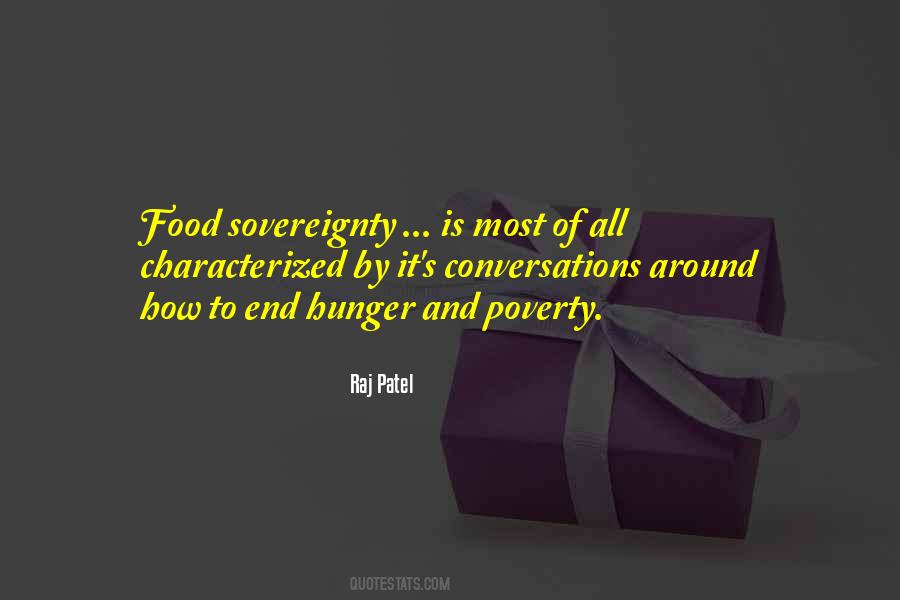 Quotes About Poverty And Hunger #1592528