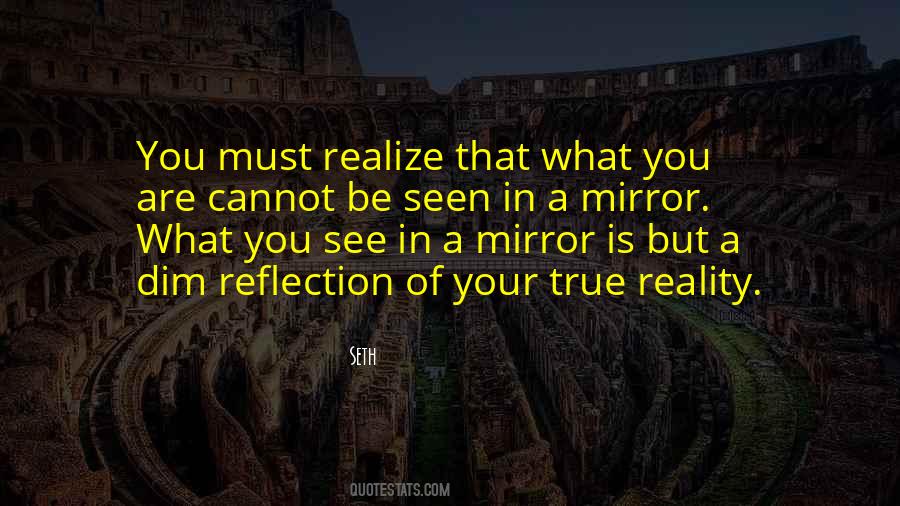 Quotes About Reflection In A Mirror #1269939