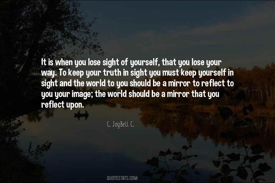 Quotes About Reflection In A Mirror #1782978