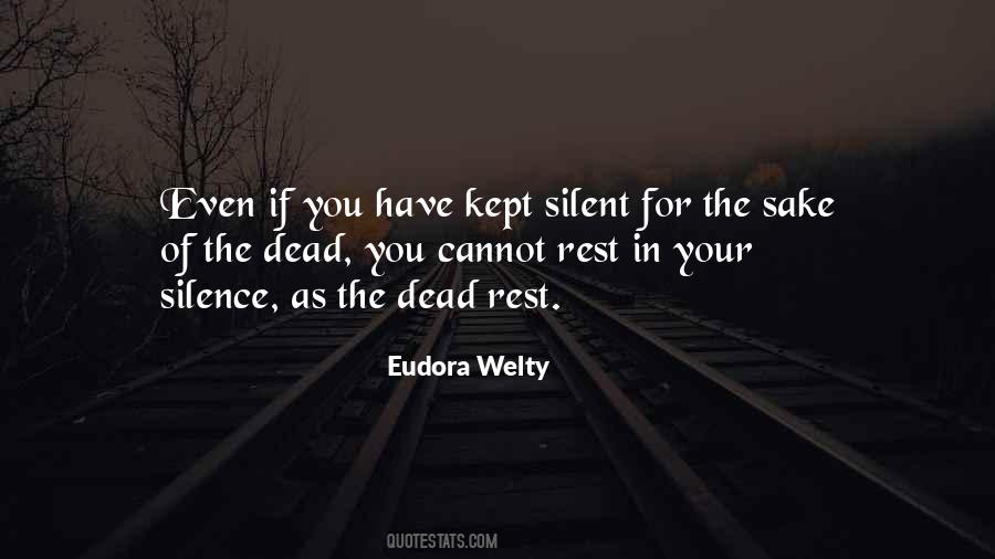 Quotes About Dead Silence #1005096