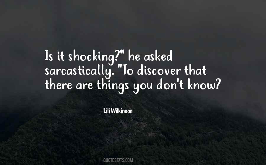 Quotes About Shocking Things #824001