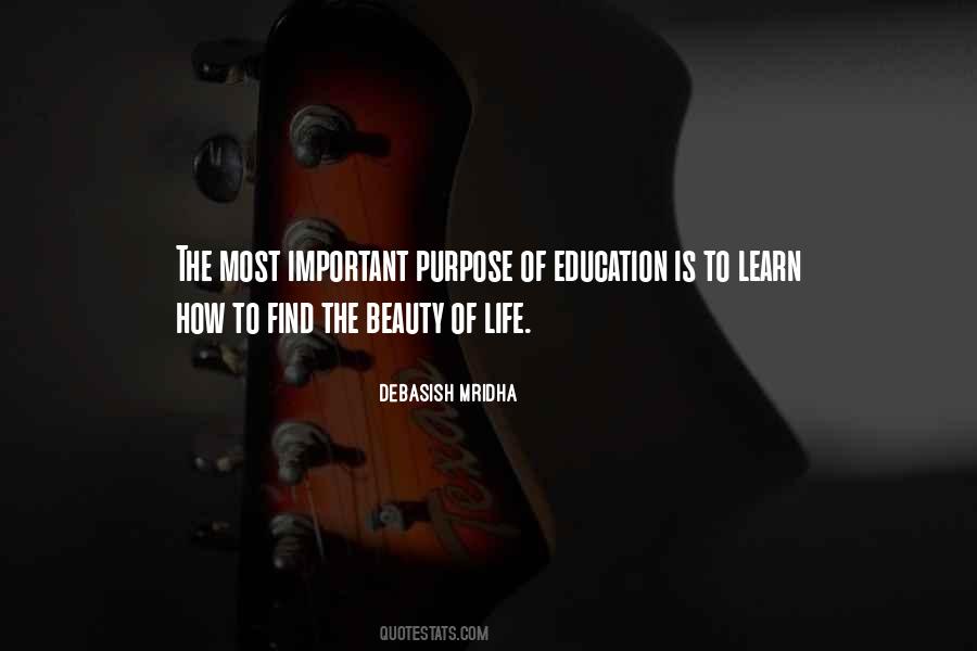 Quotes About Purpose Of Education #772222