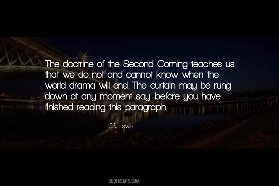 Quotes About The Second Coming #170163