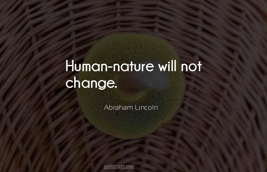 Human Nature Nature Quotes #1648