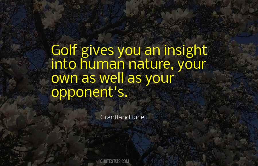 Human Nature Nature Quotes #4061