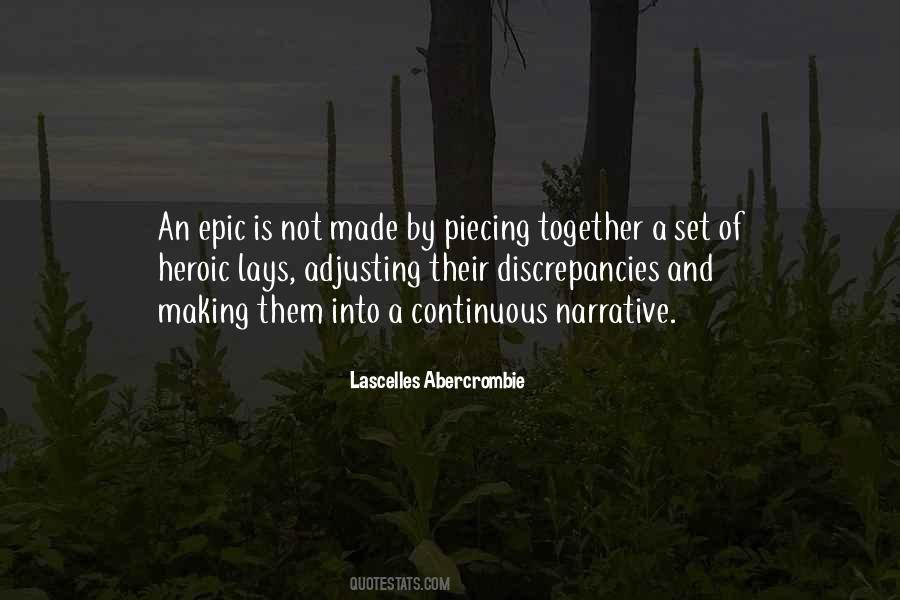 Quotes About Piecing Things Together #1680509