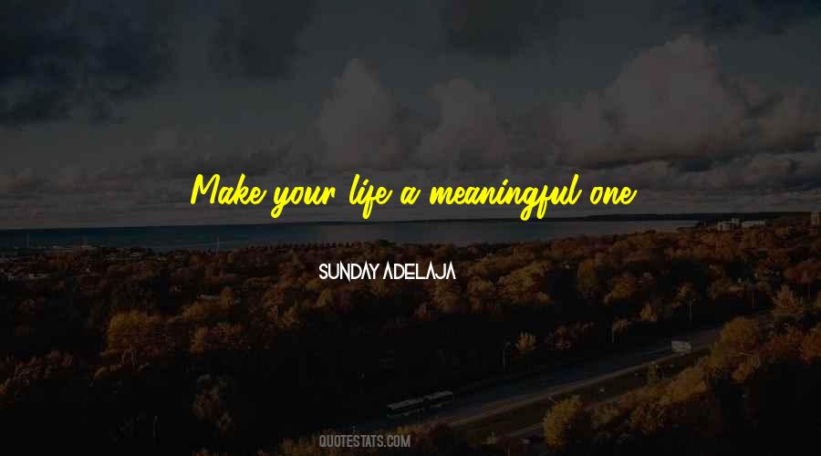 Quotes About Living A Meaningful Life #38129