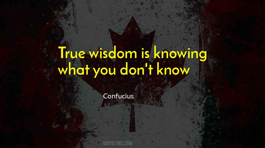 Quotes About What You Don't Know #124919