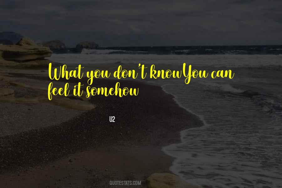 Quotes About What You Don't Know #1438055