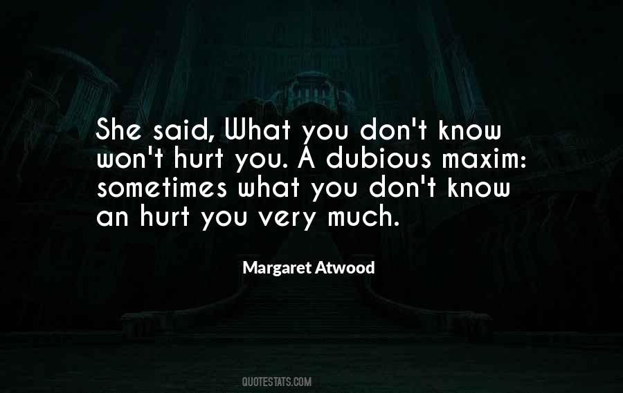 Quotes About What You Don't Know #1627842