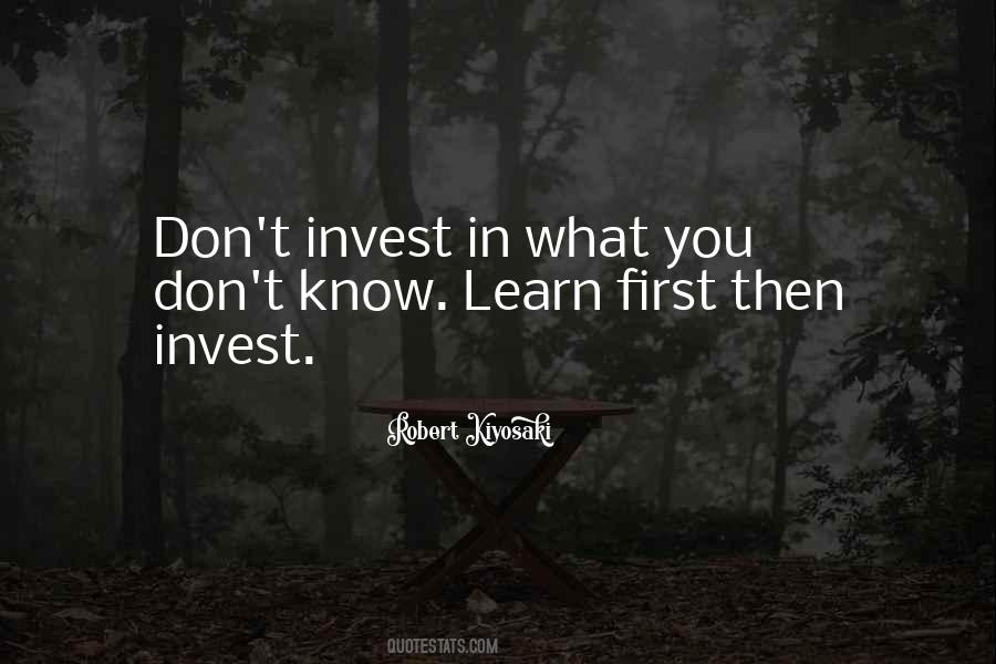 Quotes About What You Don't Know #1808324