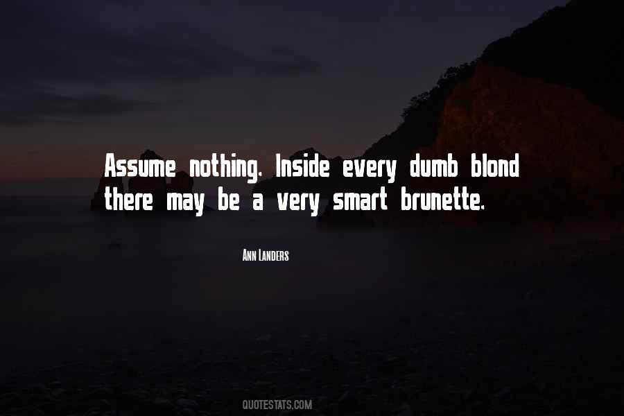 Dumb Blond Quotes #1365230